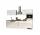 Küchenblock 300 inkl E-Geräte von PKM Induktion autark (4 tlg) MAILAND von Held Möbel Weiss / Eiche Sonoma - 3