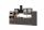 Küchenblock 330 inkl E-Geräte von PKM Induktion autark (5 tlg) MAILAND von Held Möbel Graphit / Eiche Sonoma - 3