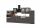 Küchenblock 370 inkl E-Geräte von PKM, Geschirrspüler Induktion autark (6tlg) MAILAND von Held Möbel Graphit / Eiche Sonoma - 3