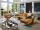 Sofa Industrial Stil Lederoptik mit Relaxfunktion 287 x 180 cm Ocker Braun Morelli - 3
