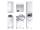Badezimmer 5-tlg Skin/Gloss von Trendteam Weiß Hochglanz Tiefzieh - 4