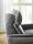 Ledersofa 3-Sitzer Grau 224 cm breit mit Relaxfunktion Lodi - 5