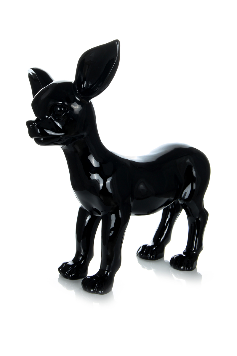 Skulptur Chihuahua 120 Schwarz von Kayoom | Tierfiguren