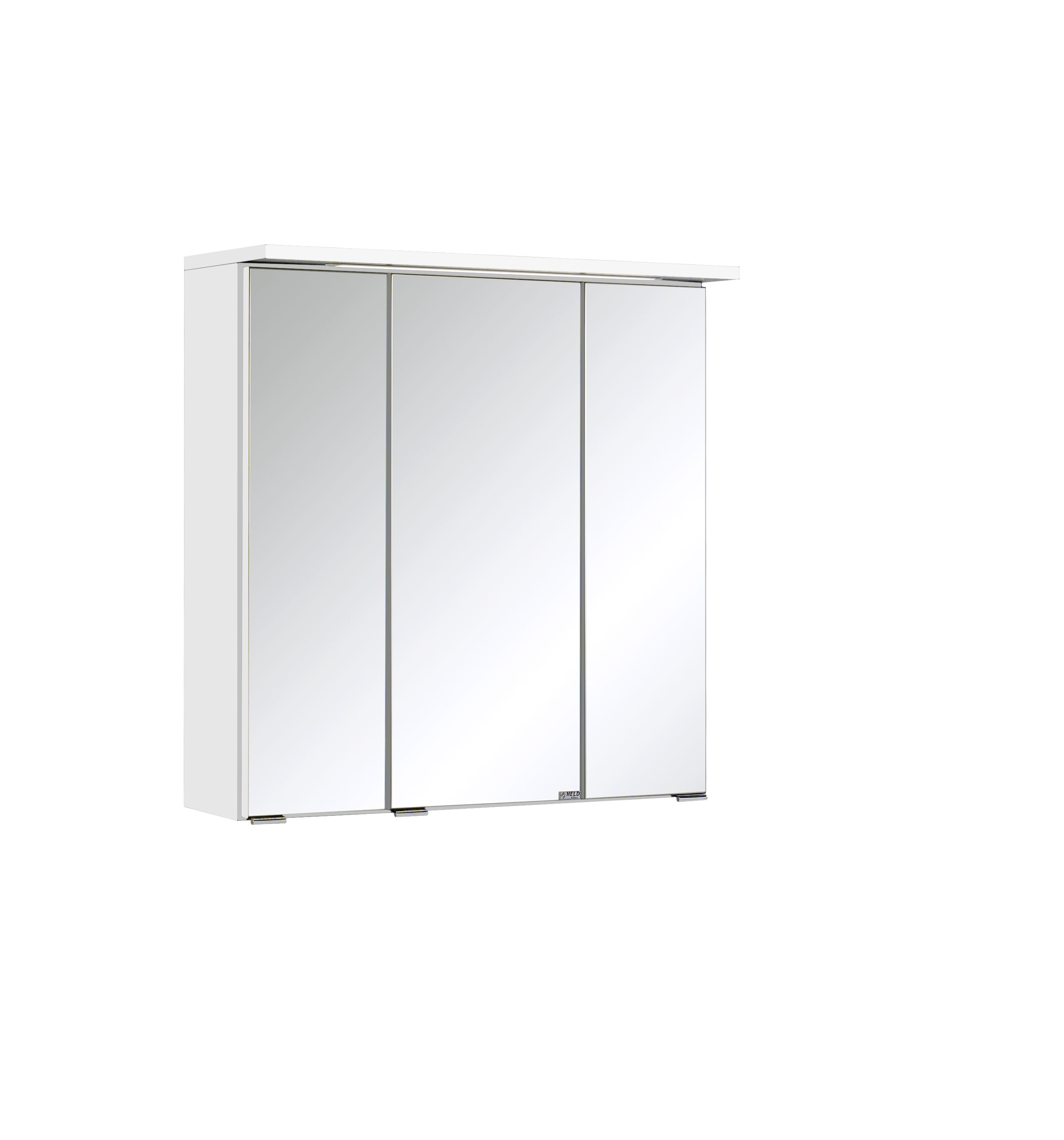 Bologna Weiß Held Möbel Spiegelschrank inkl von Einbauleuchte 60 LED
