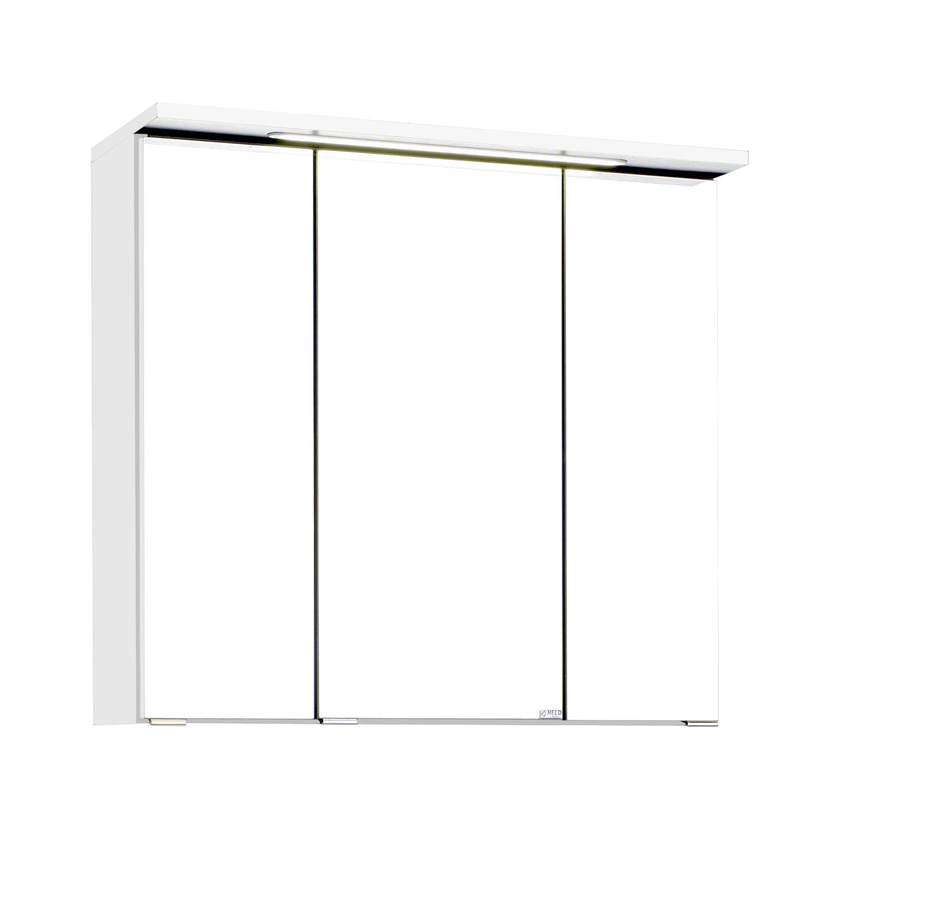 Spiegelschrank 80 inkl LED Einbauleuchte Bologna von Held Möbel Weiß | Spiegelschränke