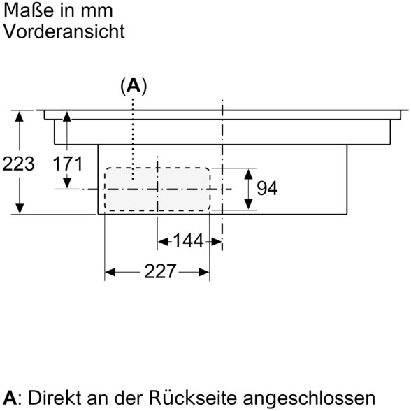 Neff Induktionskochfeld T48CD7AX2 inkl. Dunstabzug schwarz