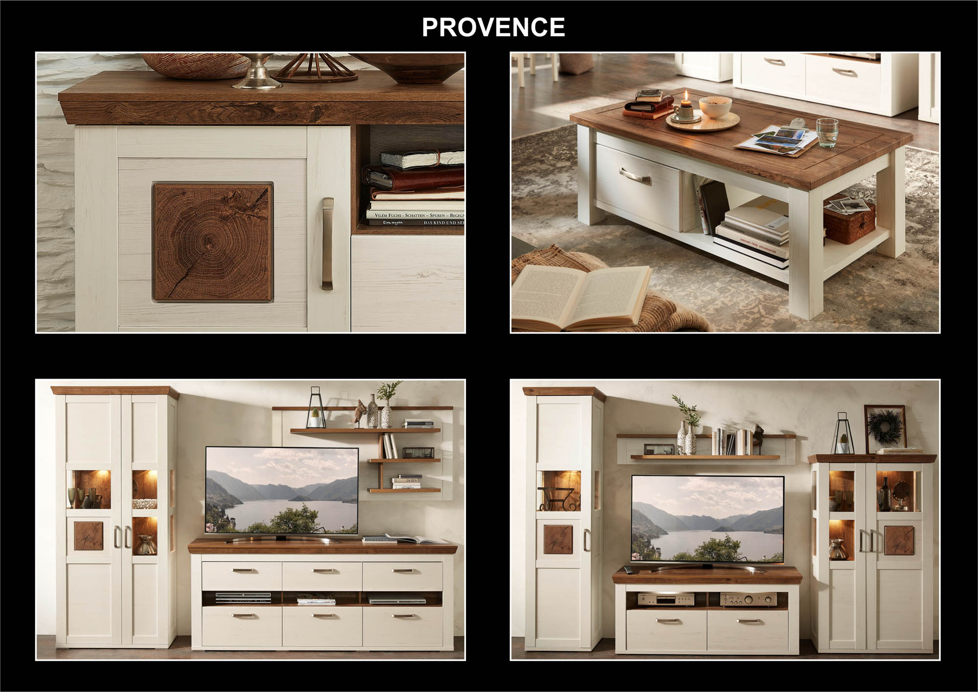 Wohnconcept Sideboard Provence in Pinie hell